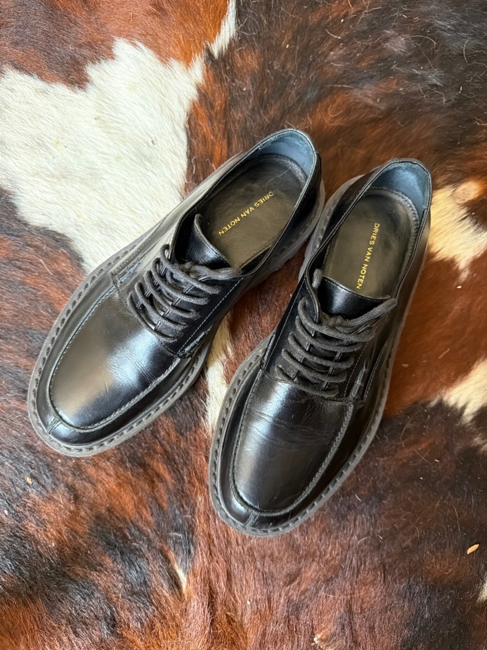 Dries Van Noten Platform Laced Loafers